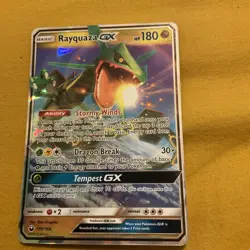 Rayquaza GX 109/168 Celestial Storm Ultra Rare Half Art Pokemon Card NM - Image 1