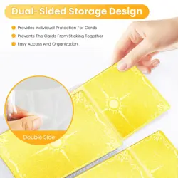 Card Binder 1080 Pockets Trading Card Binder with 60 Removable Sleeves 9 Pock... - Image 5