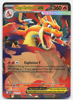 Mega Charizard Y ex 022/217 Double Rare ME: Ascended Heroes Pokemon Near Mint - Image 1