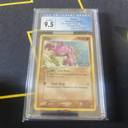 2005 Pokemon EX Unseen Forces Gligar Holo Cgc 9.5 Autographed By Chumlee - Image 2