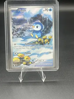 Pokemon TCG Piplup 98/94 Illustration Rare Phantasmal Flames NM - Image 1