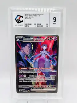 CCC 9 Carte Pokemon Mewtwo EX de la Team Rocket 231/182 Rivalites Destinees FR - Image 2