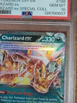 2025 Pokemon Charizard ex SVP 196 Promo Special Coll. PSA 10 - Image 4