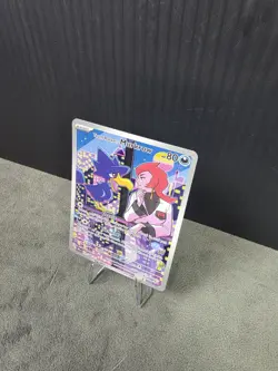 Team Rockets Murkrow 200/182Destined Rivals Illustration Rare Pokemon TCG NM - Image 3