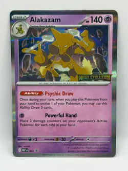 Alakazam 003 STAMPED Mega Evolution Promo Pokemon TCG - Image 1