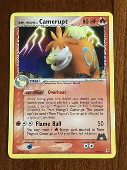 Team Magma's Camerupt 19/95 Non Holo Team Magma vs Team Aqua Pokemon TCG - Image 1