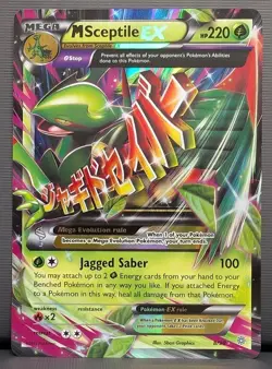 Pokemon TCG Mega M Sceptile EX 8/98 Holo Ultra Rare XY Ancient Origins 2015 - Image 1