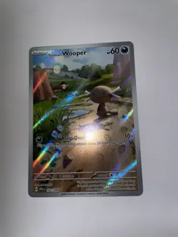 Pokemon TCG Paldean Wooper 102/94 Phantasmal Flames Illustration Rare NM - Image 1