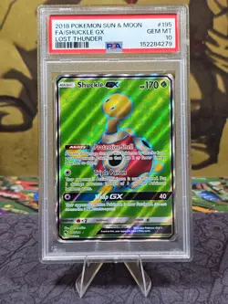 PSA 10 Shuckle GX 195/214 Lost Thunder Full Art Pokemon TCG - Image 1