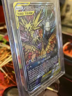 Pokemon TCG Moltres Zapdos Articuno GX SM210 Hidden Fate Promo CGC Gem Mint 10 - Image 3