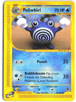 Poliwhirl 89/165 Uncommon Expedition Base Set Pokemon - Image 1