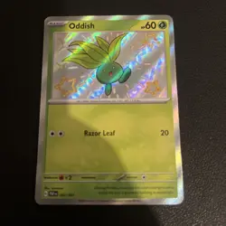 Pokemon - Oddish - 092/091 - SV: Paldean Fates - Holo - Shiny Rare NM - Image 1