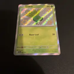 Pokemon - Oddish - 092/091 - SV: Paldean Fates - Holo - Shiny Rare NM - Image 2
