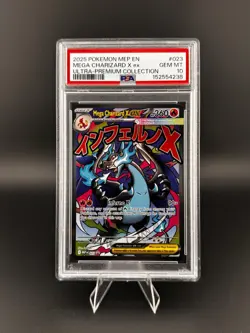 2025 Pokemon UPC Promo- Mega Charizard X EX (023P) PSA 10 - Image 1
