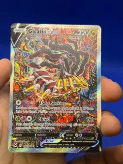 Pokemon Lost Origin Giratina V 186/196 Alternate Alt Art Full Art LP - Image 2