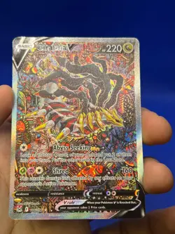 Pokemon Lost Origin Giratina V 186/196 Alternate Alt Art Full Art LP - Image 3