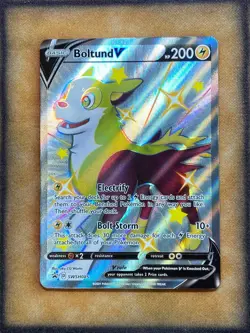 Pokemon Boltund V SWSH085 Promo Shiny Holo Rare NM - Image 1