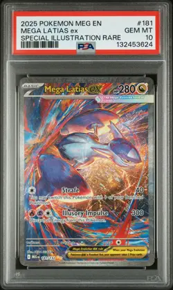 Pokemon TCG Mega Latias ex 181/132 Mega Evolution Special Illustration PSA 10 - Image 1