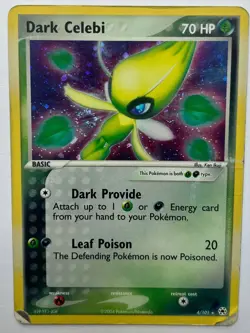Dark Celebi 4/101 Holo Rare EX Hidden Legends Pokemon Pokemon - Image 1