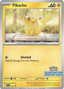 3x Pokemon Illustration Contest 2024 Promo Lot Feraligatr Pikachu Toxtricity ex - Image 4