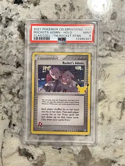 Pokemon Celebrations Classic Collection Rocket's Admin Holo PSA 9 - Image 1