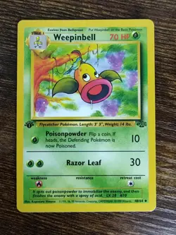 Pokemon Jungle 1st Edition Weepinbell 48/64 Non Holo NM-MINT - Image 1