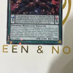 YuGiOh D/D/D Oblivion King Abyss Ragnarok SP17-EN029 1st Edition Starfoil Rare - Image 2