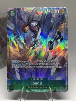 Sanji OP13-027 FILM/Straw Hat Crew Holo Card - Image 1