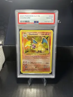 PSA 10 Charizard 003/034 Trading Card Game Classic Holo - Image 1