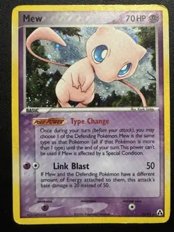 Pokemon Mew TCG Holo Rare Card Legend Maker Series 10/92 - Image 1