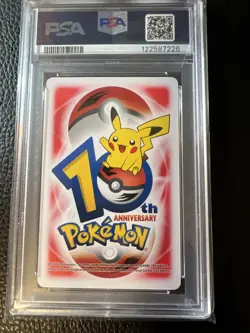 2006 POKEMON PLAYING CARD SQUIRTLE RED ACE DIAMONDS 10TH ANNIVERSARY PSA 8 - Image 3