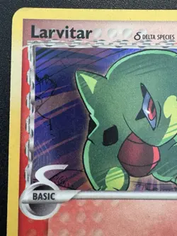 Larvitar 73/113 EX Delta Species Pokemon Card Reverse Holo Foil Rare HP - Image 3