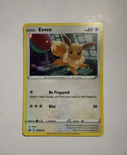 Pokemon TCG Eevee SWSH212 Black Star Promo Cosmo Holo Card - Image 1