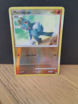 Pokemon Card Machop 86/130 Diamond & Pearl Reverse Holo - Image 1