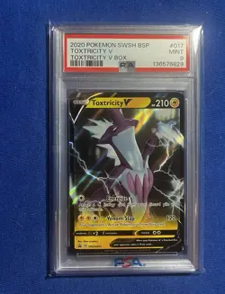 Pokemon TCG: Toxtricity V - SWSH017 - Jumbo Card - Black Star Promo PSA 9 - Image 1