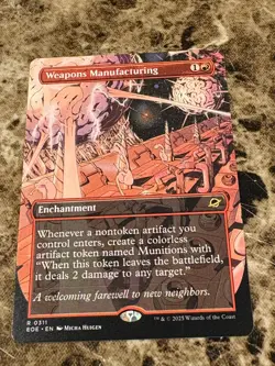 WEAPONS MANUFACTURING Magic the Gathering MTG Edge of Eternities Borderless - Image 1