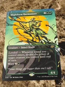 Mightform Harmonizer Magic the Gathering MTG Edge of Eternities Borderless - Image 1
