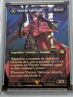 PSA10 MTG Magic-Gathering FF Vincent Valentine Surge Foil 0528 Trading Card - Image 2