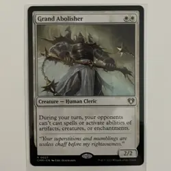 NMT MTG Grand Abolisher Commander Masters Regular White Human Cleric Creature - Image 1
