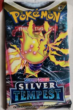 Pokemon TCG: Sword & Shield Silver Tempest Booster Pack - 10 Cards - Image 1