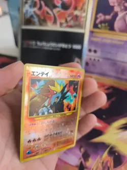 Pokemon Karte Card Entei Neo File Binder Promo Reverse Holo Wotc japanese VG- - Image 3