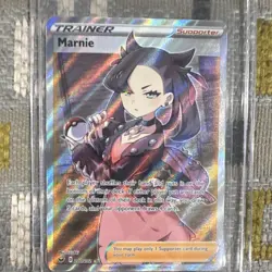 Pokemon Marnie Sword & Shield Ultra Rare Full Art Holo 200/202 - Image 1