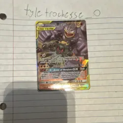 Pokemon Marshadow & Machamp GX Ultra Rare TAG TEAM Holo 82/214 270 HP - Image 1