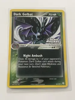 Dark Golbat 34/109 NM Reverse Holo STAMPED Team Rocket Returns 2004 Pokemon TCG - Image 2