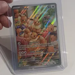 Pokemon Eevee 188/167 Sv06: Twilight Masquerade Illustration Rare Full Art Holo - Image 1