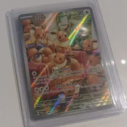 Pokemon Eevee 188/167 Sv06: Twilight Masquerade Illustration Rare Full Art Holo - Image 3