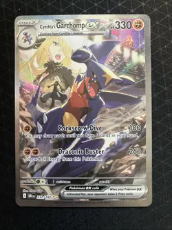 Pokemon TCG Cynthia's Garchomp EX Destined Rivals 232/182 SIR - Image 1