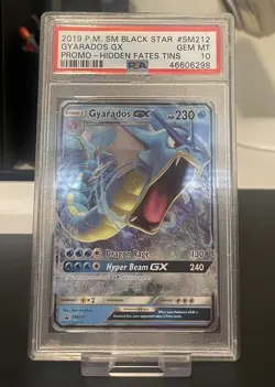 Pokemon TCG: Gyarados GX | Hidden Fates | Black Star Promo | PSA 10 - Image 1