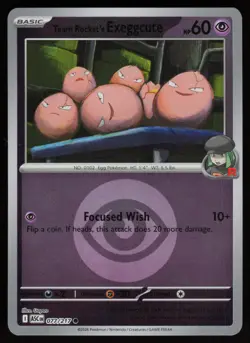 TEAM ROCKET'S EXEGGCUTE ENERGY SYMBOL 077/217 ME: ASCENDED HEROES POKEMON NM/M - Image 1