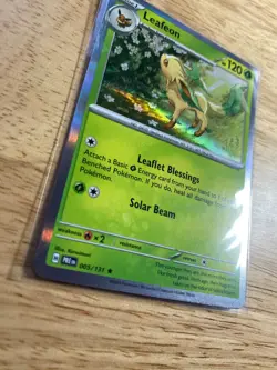 Leafeon 005/131 - Prismatic Evolutions Holo - Pokemon TCG 2025 - Image 2